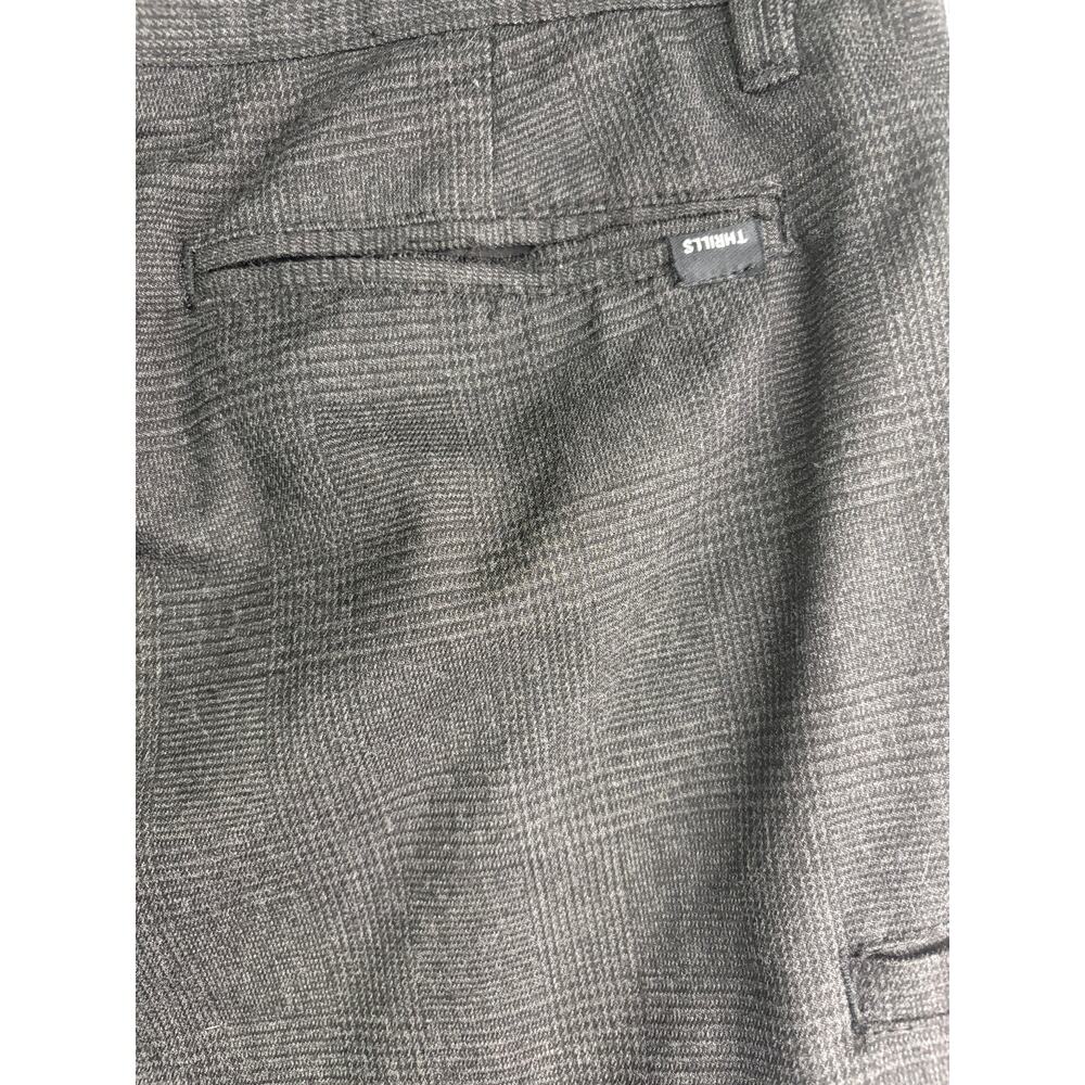 Thrills Jacob Plaid Shorts Dark Charcoal Men's Shorts - Size 34 - Picture 7 of 9